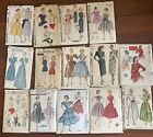 Lot Sewing Patterns 1940s - 50s Dresses Prom Evening Halter Anne Fogarty Western