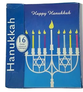 Pinecone 16 Count HAPPY HANUKKAH Boxed Jewish Holiday Cards 4 Designs NEW