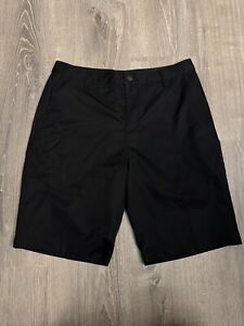 Adidas Golf Shorts Casual Chino Climalite Men's Size 32 Pleated Black