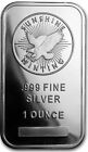 1 Oz Silver Bar .999 Fine Sunshine Mint One Ounce Flying Eagle Bullion Sealed