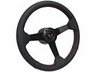 1969-94 Firebird S6 Leather Steering Wheel Solid Kit with Red Stitch (For: 1989 Pontiac Firebird Formula)