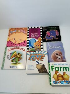 Childrens Board Books lot of 7 preschool/daycare teacher/homeschool baby toddler