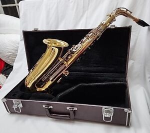 Yamaha YAS-23 Brass Alto Sax New Goose Neck Original Hard Case Vintage Japan