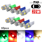 10x T10 921 5 SMD License Plate/Interior Dome Car Light Bulbs 5-Colors