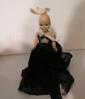 Vintage Hard Plastic Dressed Doll 7-1/4