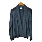 Cabi Fireside Open Front Chevron Cardigan Sweater Size Large #3015 Green Black