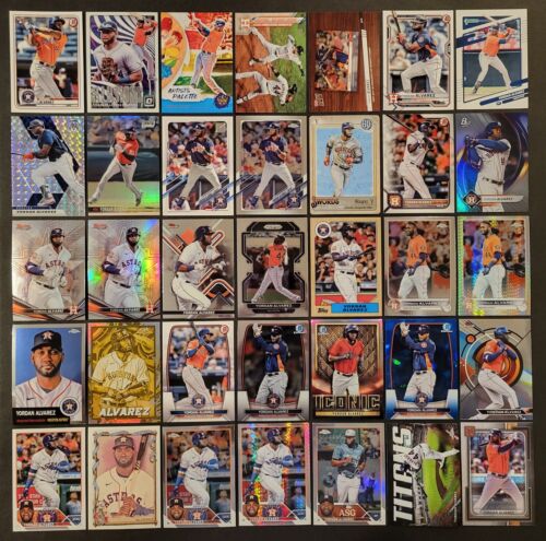 Lot of 35 Different YORDAN ALVAREZ Baseball Cards 2xAS 2020-2023 BB2858
