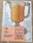 Florida orange juice print ad 1965 vintage retro 60s food art home decor coupon