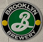 Brooklyn Brewery Metal Beer Sign 13” Diameter Home Bar Man Cave Wall Decor Green