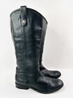 Frye 4001 Women’s Tall Riding Boots Black Leather 9 B