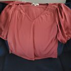 Tempted Hearts Peach Women's Shirt Size Large