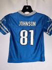 Calvin Johnson #81 Detroit Lions NFL Blue Home Jersey Baby Toddler Size 4T