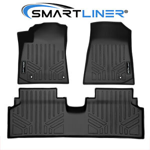 SMARTLINER Custom Fit Floor Mats 2 Row Liner 2023-2024 Kia Niro EV