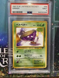Pokemon Grimer PSA 9 Japanese Rocket Banned Card