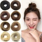 Natural Donut Bun Hair Piece Scrunchie Real Human Look Hair Extensions Ring US
