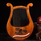 1set 19 Strings Mahogany Lyre Harp Musical Instrument With Tuning Wrench String
