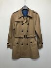 Indochino Men Trench Coat with Belt Jacket Cotton Size Small 42