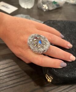Swarovski Ring Large Crystal By Michelle Monroe sizes 7