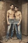 Two handsome Asian Men in Jeans Print 4x6 Gay Interest Photo #138