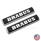 2x Mercedes Brabus Side Fender Marker Logo Badge Emblem Nameplate Sport Decorate