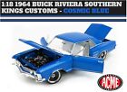 1964 BUICK RIVIERA CRUISER SOUTHERN KINGS CUSTOMS BLUE 1:18 SCALE ACME A1806306