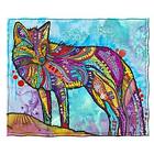 Colorful Fox Fleece Blanket for Bed 50