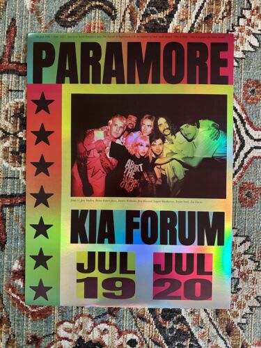 Paramore 2023 This is Why Tour Poster Los Angeles Forum event Rare Ltd /2000