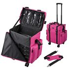 Byootique Soft Sided Rolling Makeup Case Oxford Bag Cosmetic Organizer Drawers