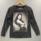 Selena Quintanilla Portrait Music Long Sleeve Acid Wash T-Shirt Women’s Small