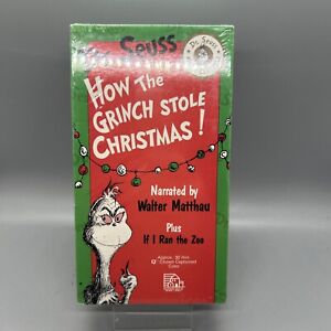 New ListingNEW SEALED! Dr. Seuss How Grinch Stole Christmas VHS Video Nice!
