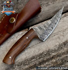 New ListingCSFIF Forged Skinner Knife Twist Damascus Walnut Wood Decoration Veterans Gift