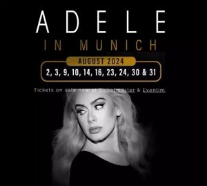 Adele- August 30,2024 4 Tickets - Open Air Arena in Munich, Germany