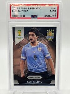 Luis Suarez Uruguay 2014 Panini Prizm World Cup #194 PSA 9 Mint Quantity