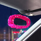 Pink Plush Diamante Interior Cover Decor Rearview Mirror Cover Car Accessories