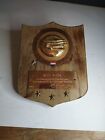 United Airlines 100000 Mile Club Wall Plaque 1964 Signed By Airline President.