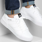 New adidas Originals  Court Mens Leather Low Top Athletic sneaker white all size
