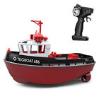 RC Boat 1:72 2.4GHz Remote Control Boat Tugboat for Pool Lake Waterproof S5O8