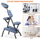 PU Leather Pad Travel Portable Folding Tattoo Spa Salon Massage Chair Blue
