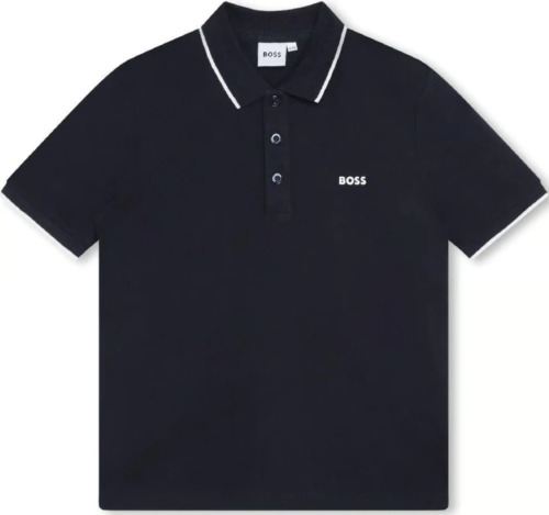 Hugo Boss Kids Short Sleeve Polo Navy [J25P26-849]