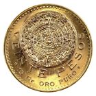 Mexico Gold 1959 20 Pesos Brilliant Uncirculated, KM-478. Coin is .900 Fine