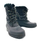 Sorel Badger Black Winter Snow Boot Removable Liner Womens Size 7