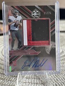 New Listing2022 Panini Limited Desmond Ridder RPA Rookie Jumbo Patch Auto RC /75 Falcons