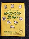 Wonderland DOG TRACK greyhound racing program  42nd Greyhound Derby, 1976