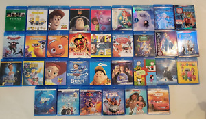 New ListingHuge Lot of 73 Disney Pixar Dreamworks Cartoon Classic Blu-Ray and DVD Movies