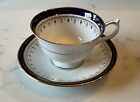 AYNSLEY “LEIGHTON” COBALT - CUP AND SAUCER
