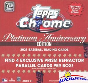 2021 Topps Chrome PLATINUM Baseball Sealed MEGA BOX-EXCLUSVIE PRISM REFRACTORS