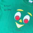 ‘01 Gumby Signed Art Clokey (Gumby Creator) Green Tee - Size Men's XL