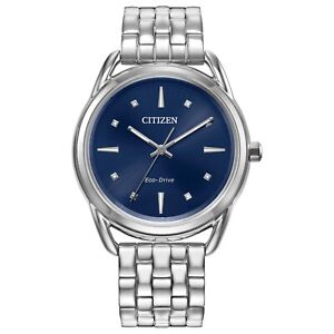 Citizen Eco-Drive Women's Classics Silver Stainless Steel Watch 36MM FE7090-55L