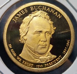 2010 S Presidential Proof Dollar James Buchanan