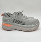 Hoka Bondi 7 Harbor Mist Gray Running Shoes Sneakers - Womens Size US 10 D Wide